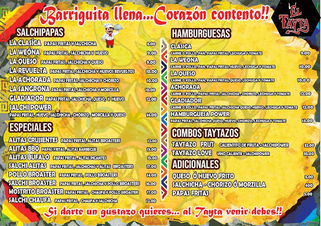 Opinii despre El Tayta în Sicuani - Gastronomía y hostelería