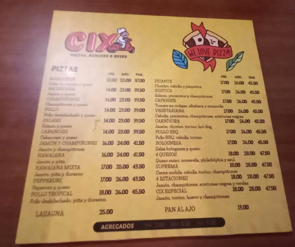 Cix - Pizzas y Hamburguesas (Las Musas)
