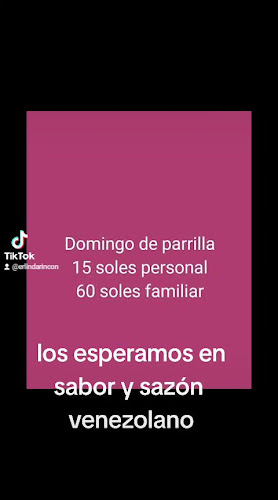 Opinii despre El sabor y sazón venezolano în Huaraz - Gastronomía y hostelería