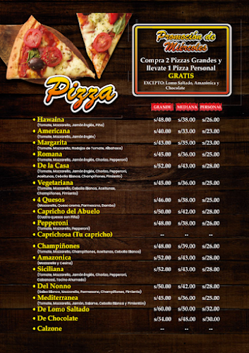 Opinii despre Pizzeria La Nonna - Lurin în Lurín - Gastronomía y hostelería