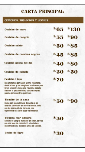 Utaja Restaurante Piura