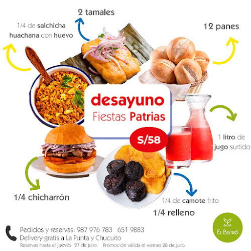 Opinii despre El Bistró Restaurant în La Punta - Gastronomía y hostelería