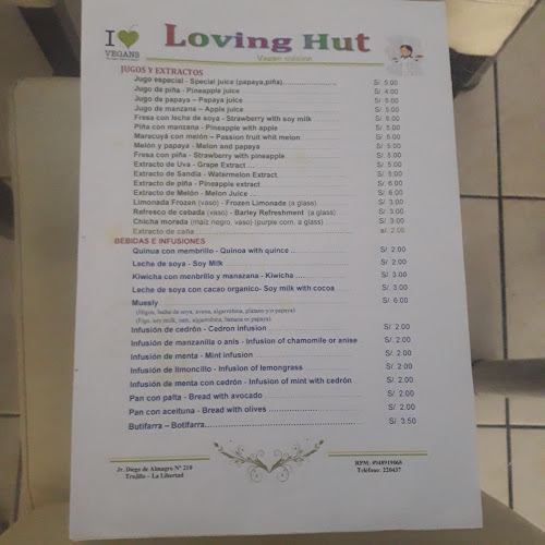 Restaurant Vegano LOVING HUT - trujillo