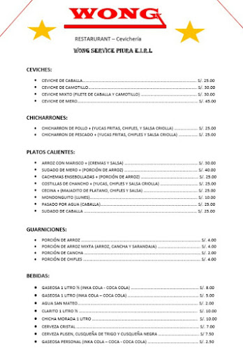 Restaurant Cevichería Wong
