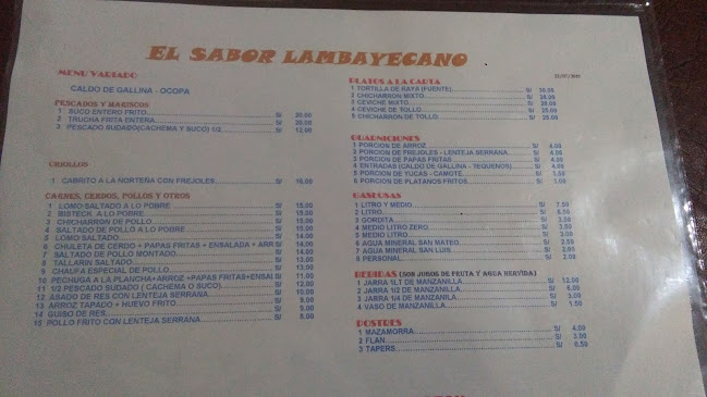 Opinii despre El Sabor Lambayecano în Trujillo - Gastronomía y hostelería