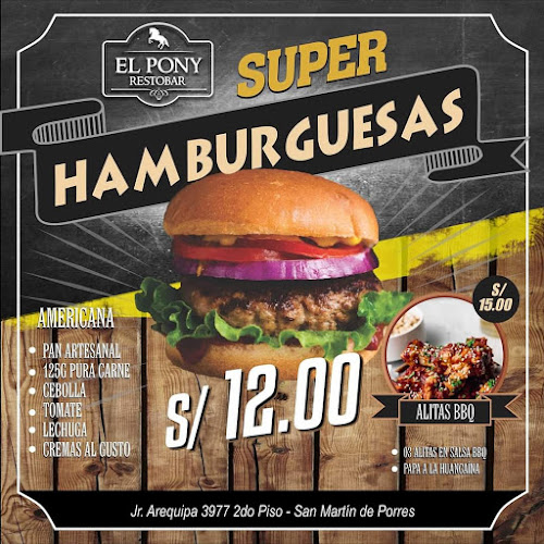 Opinii despre Restobar El Pony în San Martín de Porres - Gastronomía y hostelería