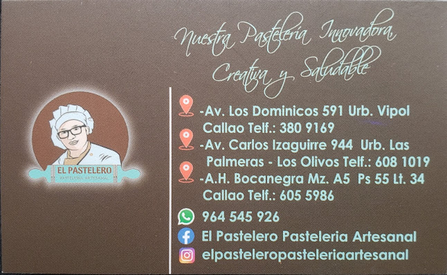 Opinii despre El Pastelero, Pasteleria Artesanal în Los Olivos - Gastronomía y hostelería