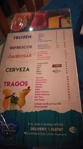 Cevicheria Don Limón Huánuco - Gastronomía y hostelería