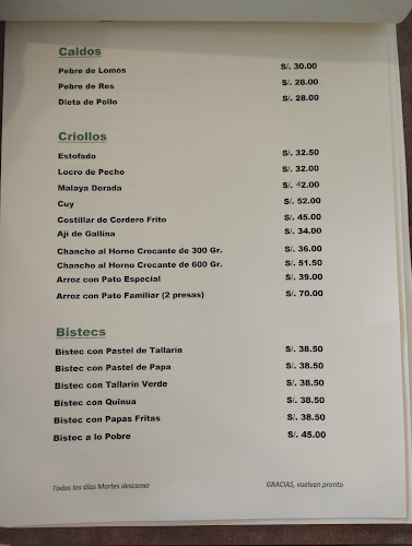 Comentarii opinii despre Costumbres - Restaurante Arequipeño