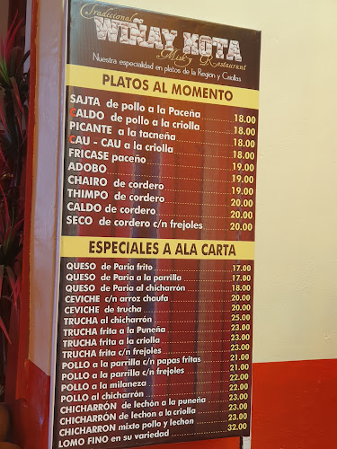 Tradicional WIÑAY KOTA Misky restaurant