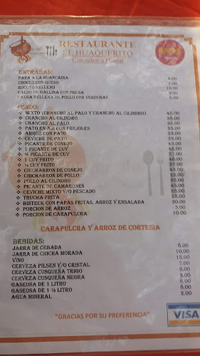 Opinii despre Restaurant El Huaquerito en Huaral în Ate - Gastronomía y hostelería