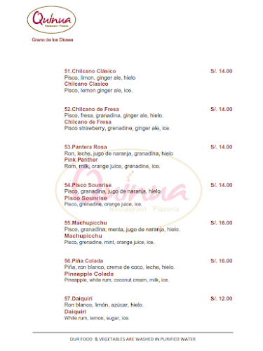 Quinua Restaurant Pizzeria
