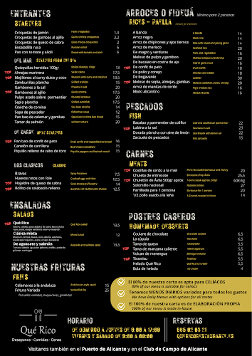 Qué Rico Restaurante Playa de San Juan - Gastronomía y hostelería