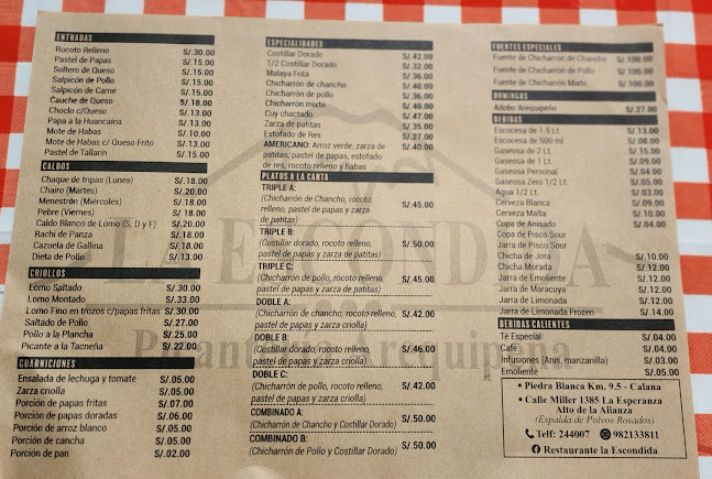 Opinii despre La Escondida în Tacna - Gastronomía y hostelería