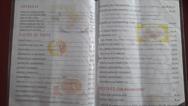 Restaurante Los Arcos - Tacna