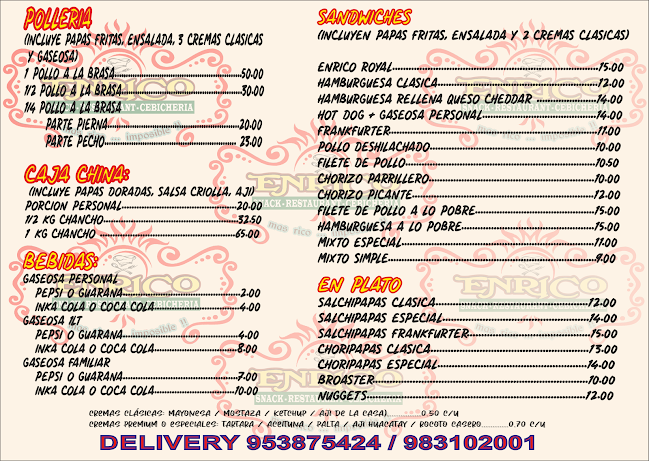 ENRICO Snack-Restaurant-Cevicheria