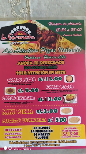 Opinii despre La Fermata în José Luis Bustamante y Rivero - Gastronomía y hostelería