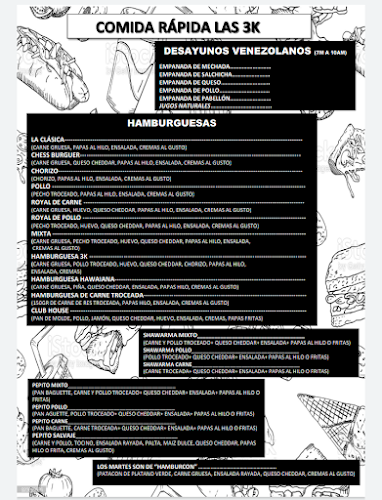 Comida Rápida Las 3K