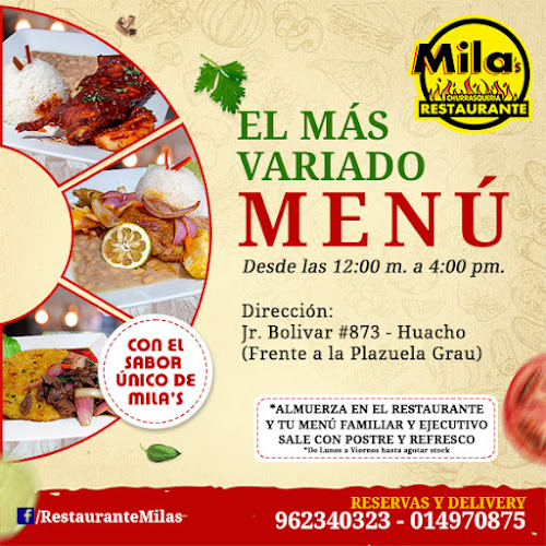 Opinii despre Mila's - Restaurante Churrasquería în Huacho - Gastronomía y hostelería