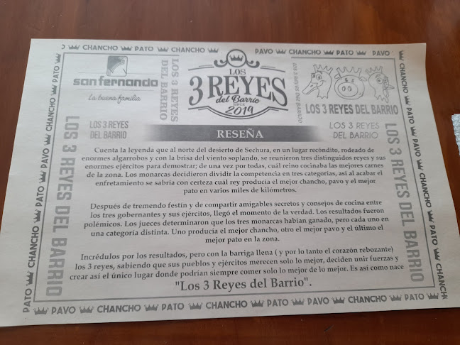 Opinii despre Los 3 Reyes del Barrio în Piura - Gastronomía y hostelería
