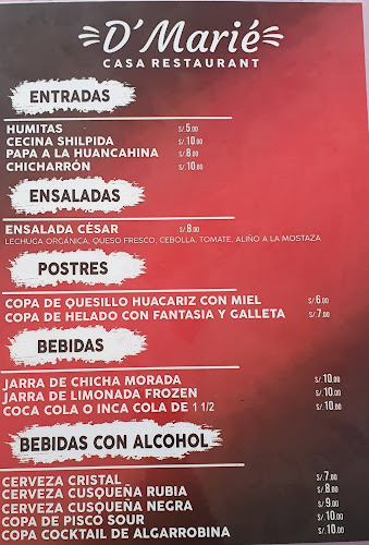 Opinii despre D'Marié Posada Restaurant în Cajamarca - Gastronomía y hostelería