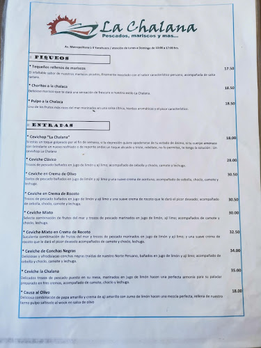 La Chalana Pescados Y Mariscos