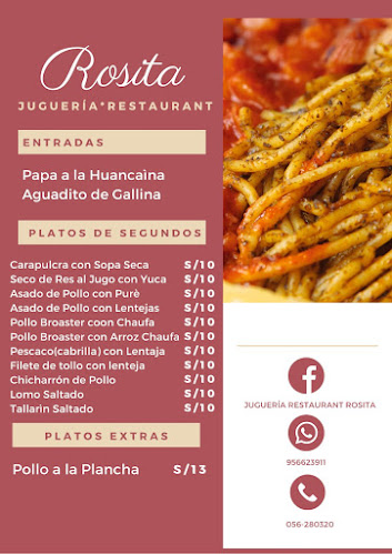 Opinii despre Juguería Restaurante Rosita în Ica - Gastronomía y hostelería
