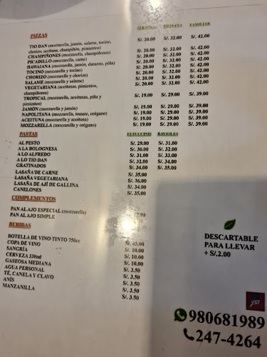 Pizzería Tio Dan - Gastronomía y hostelería