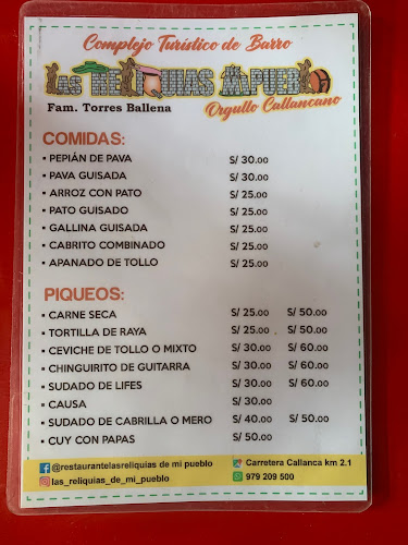 Restaurante Campestre - Complejo Turístico de Barro "LAS RELIQUIAS DE MI PUEBLO"