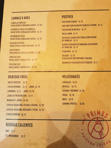 Primos Chicken Bar La Molina - La Molina