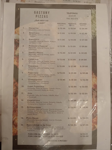 Gastony Pizzas