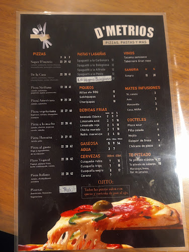 Opinii despre D'metrios pizza în Cusco - Gastronomía y hostelería