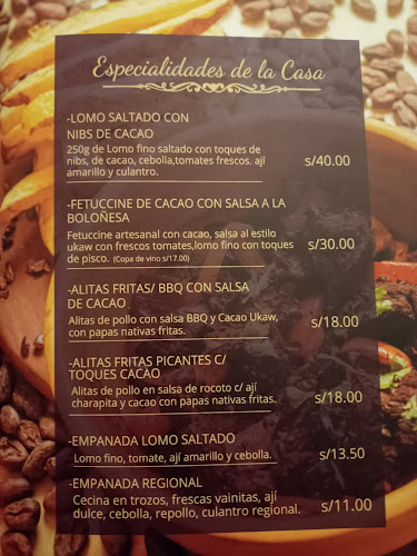 Opinii despre Ukaw Chocolate Fino Amazónico în Pucallpa - Gastronomía y hostelería