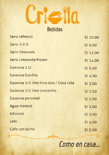 Criolla Restaurante - Nuevo Chimbote