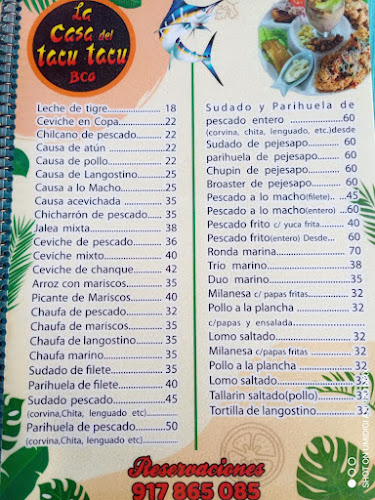 La casa del tacu tacu bca - Gastronomía y hostelería