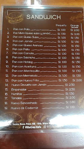 Opinii despre VillaCruz Café în Víctor Larco Herrera - Gastronomía y hostelería