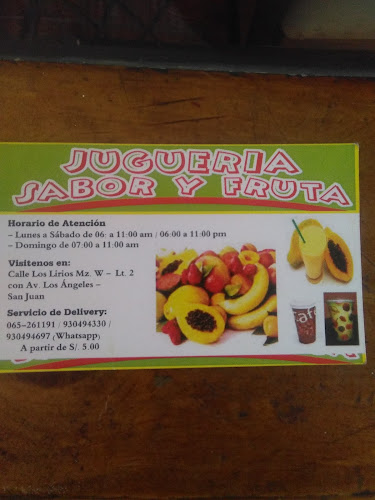 Opinii despre Snack & Juguería SABOR Y FRUTA în Iquitos - Gastronomía y hostelería