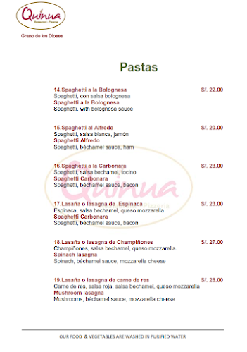 Quinua Restaurant Pizzeria - Puno