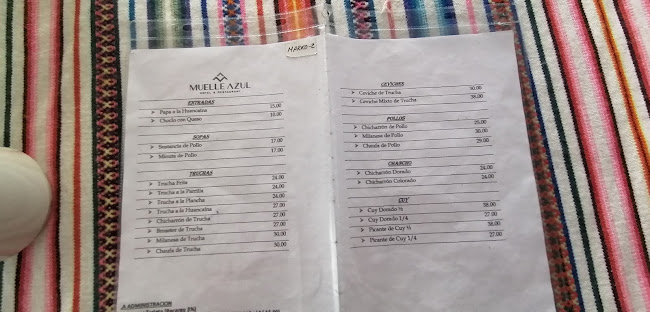 Opinii despre Complejo Turístico Muelle Azul în Jauja - Gastronomía y hostelería