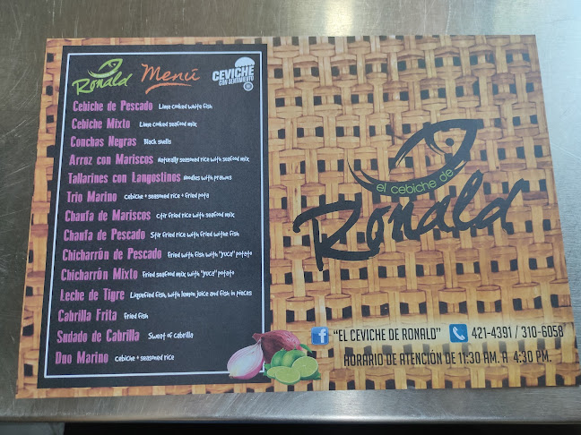 Comentarii opinii despre El Cebiche de Ronald