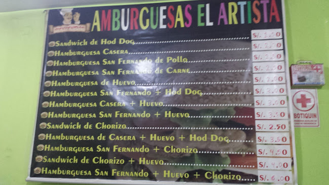 Opinii despre El Artista Hamburguesa în Huaraz - Gastronomía y hostelería