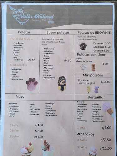 Valor Natural berries y miel