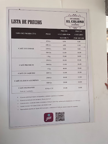 Opinii despre El Colono Coffee Shop în Oxapampa - Gastronomía y hostelería