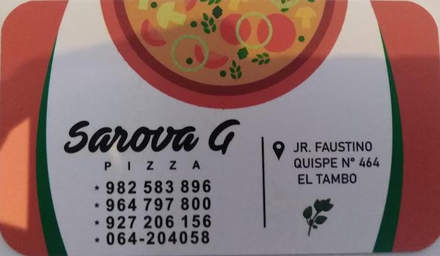 Sarova'G Pizza - Gastronomía y hostelería