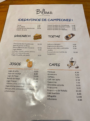 Opinii despre Restaurante Bilbao în Tumbes - Gastronomía y hostelería