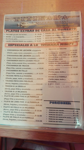 Tradicional WIÑAY KOTA Misky restaurant - Puno