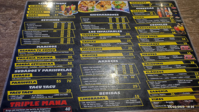 El Maná, Carnes y Parrilladas, Cevichería - Gastronomía y hostelería