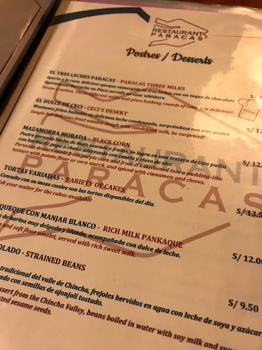Opinii despre Restaurant Paracas în Paracas - Gastronomía y hostelería