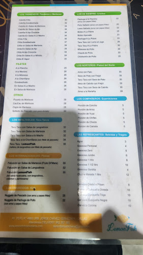 LemonFish Cebicheria Peruana