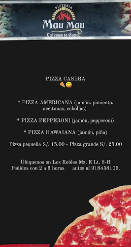 Pizzas Mau Mau.. Pizzas artesanales